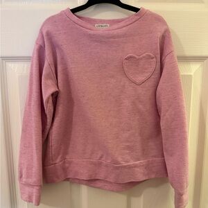 Crewcuts Pink Heart Pullover